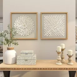 Hot Kirklands Home Shell Design Shadow Box 2-pc. Wall Art