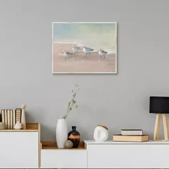 Sale Kirklands Home Shorebirds on the Sand Framed Canvas Art Print