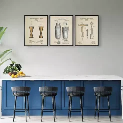 New Kirklands Home Shot Shaker Patent Framed Art Print