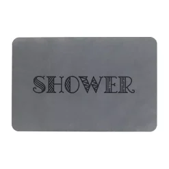 Hot Kirklands Home Shower Stone Bath Mat Gray