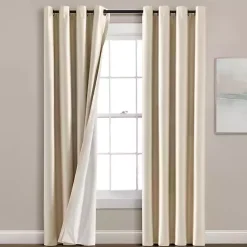 New Kirklands Home Silky Wheat Blackout Curtain Panel, 95 in. Gold