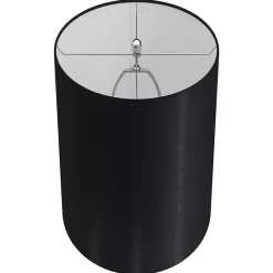 Kirklands Home Silver and Tapered Table Lamps, Set of 2 Black