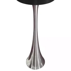 Kirklands Home Silver and Tapered Table Lamps, Set of 2 Black