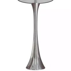 Kirklands Home Silver and Tapered Table Lamps, Set of 2 Black