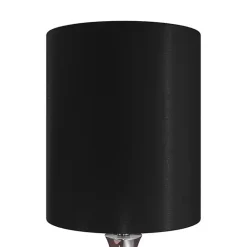 Kirklands Home Silver and Tapered Table Lamps, Set of 2 Black