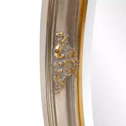 Clearance Kirklands Home Silver and Gold Carlton Oval Wall Mirror