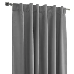 Discount Kirklands Home Silver Baxter Blackout Curtain Panel, 95 in. Gray