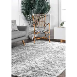 Hot Kirklands Home Silver Deena Abstract Area Rug, 5x8