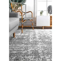 Clearance Kirklands Home Silver Deena Abstract Area Rug, 7x9