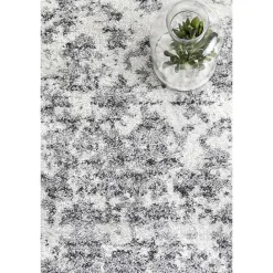Clearance Kirklands Home Silver Deena Abstract Area Rug, 7x9