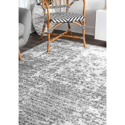 Clearance Kirklands Home Silver Deena Abstract Area Rug, 7x9