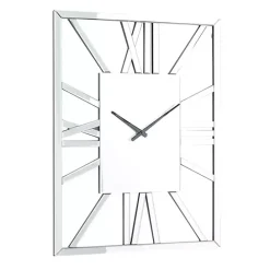 Clearance Kirklands Home Silver Glass Frame Wall Clock