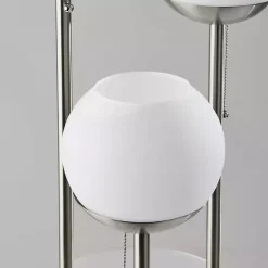 Hot Kirklands Home Silver Globe 3-Light Shelf Floor Lamp