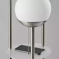 Hot Kirklands Home Silver Globe 3-Light Shelf Floor Lamp