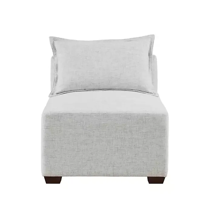 Hot Kirklands Home Silver Modular Armless Accent Chair Gray