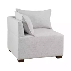 Outlet Kirklands Home Silver Modular Corner Accent Chair Gray