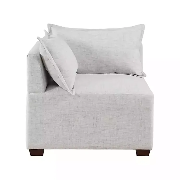Outlet Kirklands Home Silver Modular Corner Accent Chair Gray
