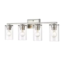 Kirklands Home Metal Modern Vanity Light Silver