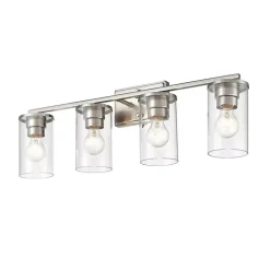 Kirklands Home Metal Modern Vanity Light Silver