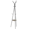 Discount Kirklands Home Silver Metal Tripod Coat Rack with Shelf