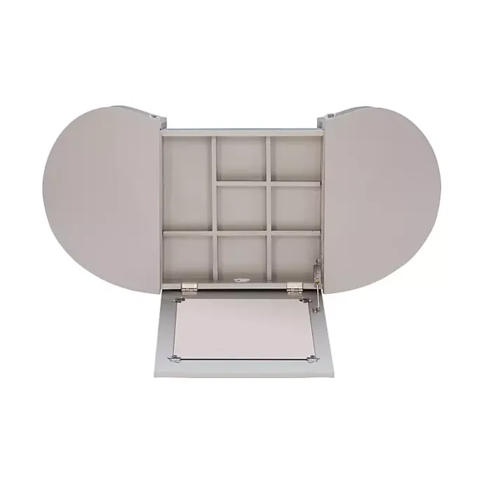 Online Kirklands Home Silver Paloma Flip-Top 2-pc. Vanity Set Gray