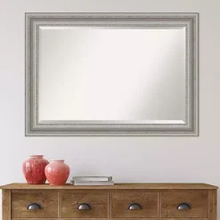 Hot Kirklands Home Silver Patina Scallop Framed Mirror, 30x42 in.
