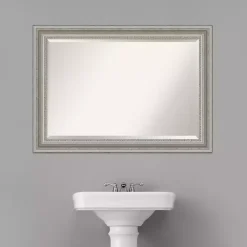 Hot Kirklands Home Silver Patina Scallop Framed Mirror, 30x42 in.