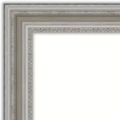 Online Kirklands Home Silver Patina Scallop Framed Mirror, 35x45 in.