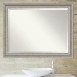 Online Kirklands Home Silver Patina Scallop Framed Mirror, 35x45 in.