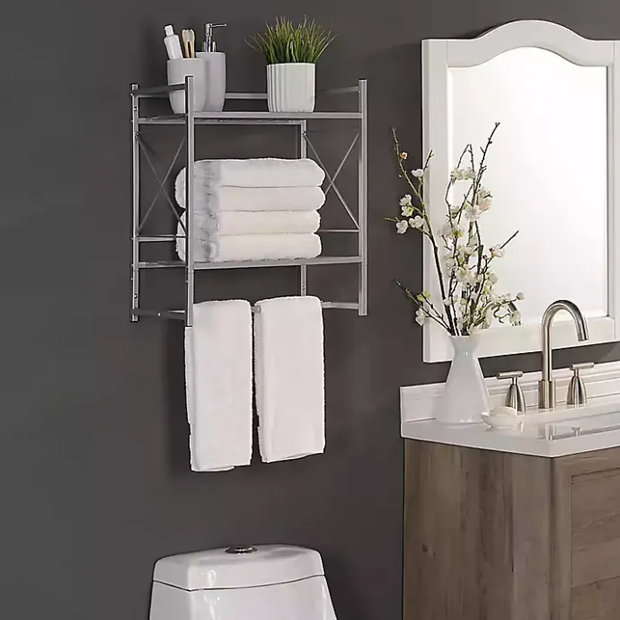 Online Kirklands Home 2-Tier Utility Shelf Silver