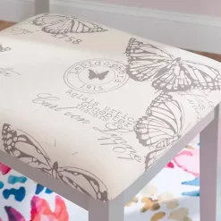Outlet Kirklands Home Silver Virginia Butterfly 2-pc. Vanity Set Gray
