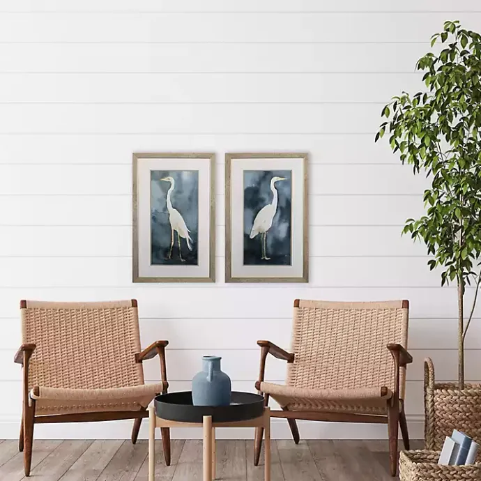 Online Kirklands Home Simple Egret 2-pc. Framed Wall Art Set