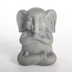 Sale Kirklands Home Sitting Elephant Outdoor Statue Gray
