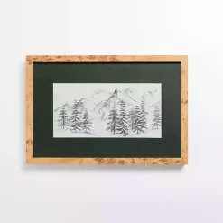 Discount Kirklands Home Sketched Snowscape Framed Art Print