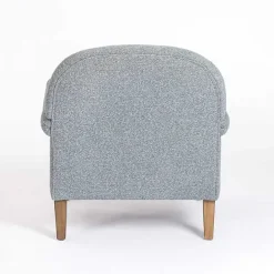 Best Kirklands Home Sky Boucle Tufted Chair & Ottoman Set Blue