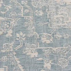 Hot Kirklands Home Sky Medallion Lava Indoor/Outdoor Area Rug, 6x9 Blue