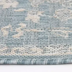 Hot Kirklands Home Sky Medallion Lava Indoor/Outdoor Area Rug, 6x9 Blue
