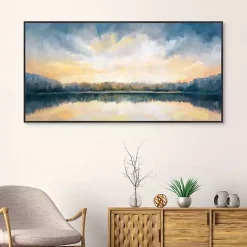 Kirklands Home Skylights Framed Canvas Art Print Blue