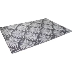 Clearance Kirklands Home Slate Fan Leaf Outdoor Area Rug, 4x6