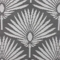Clearance Kirklands Home Slate Fan Leaf Outdoor Area Rug, 4x6