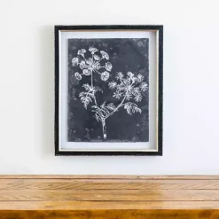 New Kirklands Home Slate Floral I Framed Art Print Blue