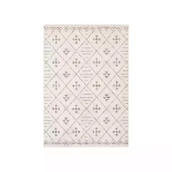 Sale Kirklands Home Slate Gray Diamond Print Area Rug, 5x7
