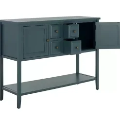 Sale Kirklands Home Slate Teal 4-Drawer Charlotte Sideboard Blue