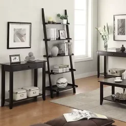 Online Kirklands Home Slim Single Drawer Console Table Black