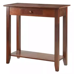 Online Kirklands Home Slim Single Drawer Console Table Brown