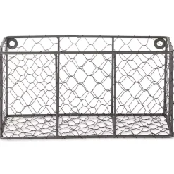 Kirklands Home Small Wall Hanging Chicken Wire Baskets, Set of 2
