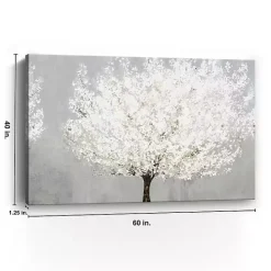 Sale Kirklands Home Snow Kissed Blossoms Giclee Canvas Art Print