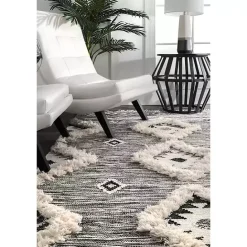 Outlet Kirklands Home Sofia Moroccan Fringe Area Rug, 8x10 Gray