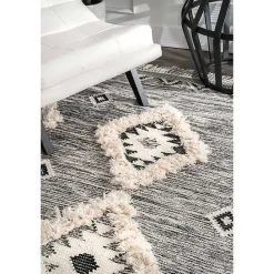 Outlet Kirklands Home Sofia Moroccan Fringe Area Rug, 8x10 Gray