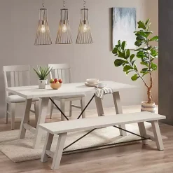 Clearance Kirklands Home Sofia High Back Dining Chairs, Set of 2 White